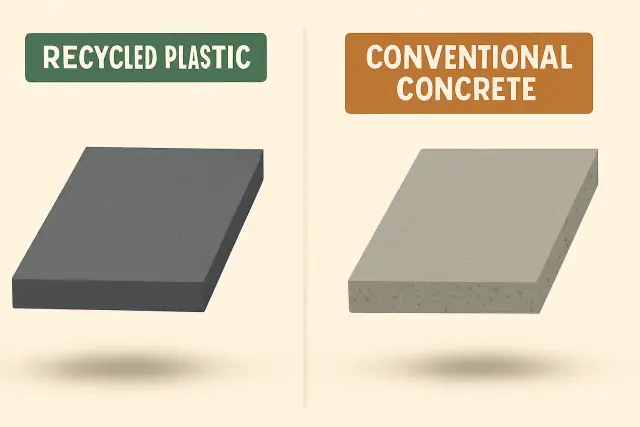 Recycled Plastic vs Concrete in Canada – Durable eco-friendly building solution